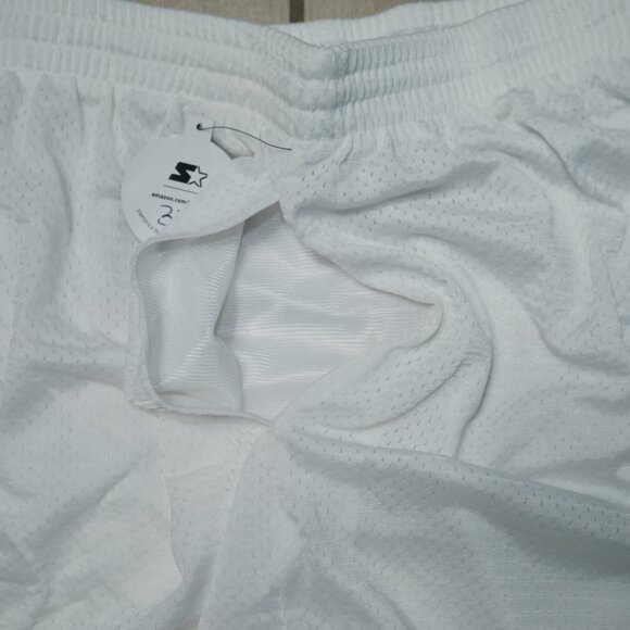 Set Of 2 Starter Mesh Basketball Shorts Men's Size 3XL Purple White Deadstock - Picture 6 of 16